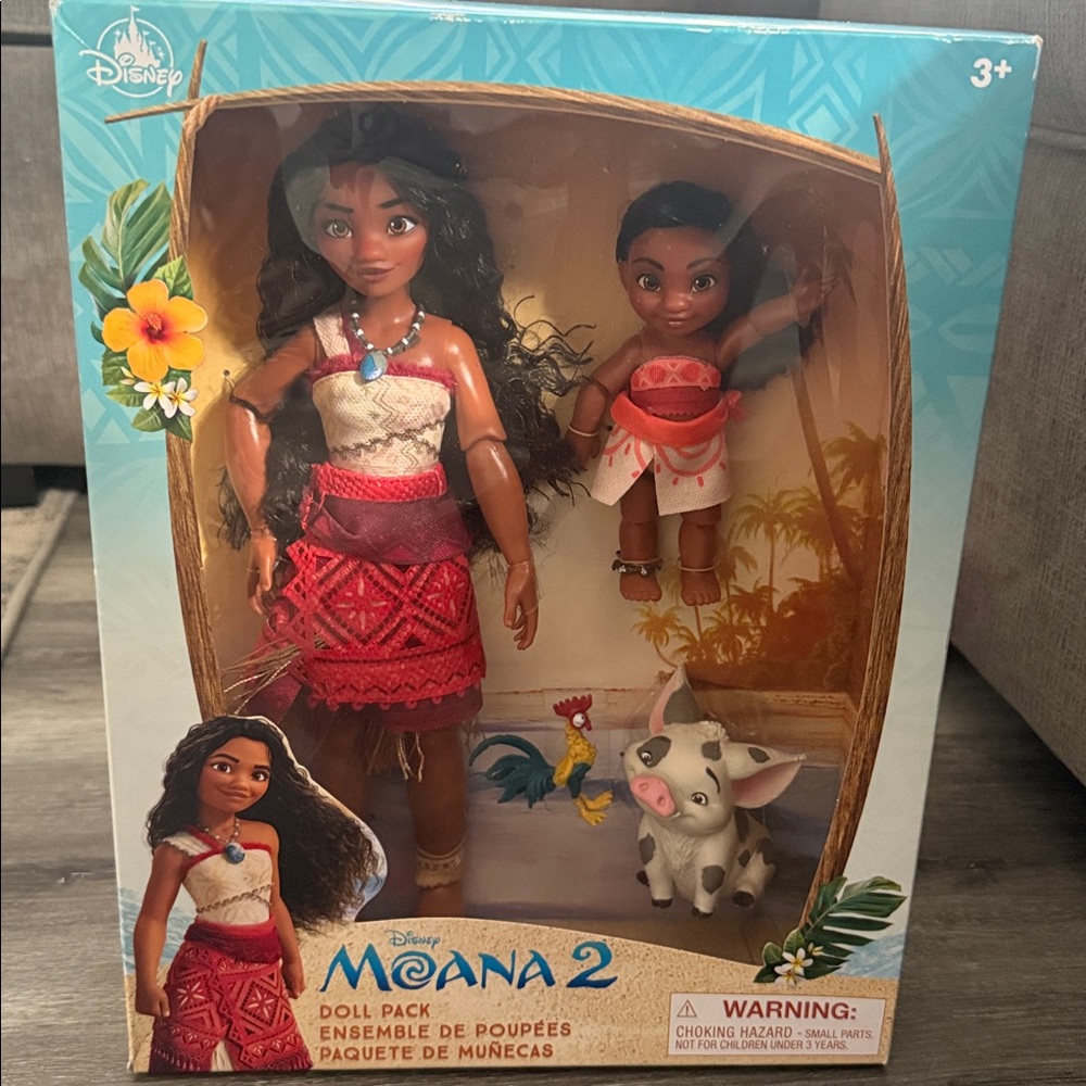 Disney Moana Doll Pack - Black and Red NWT